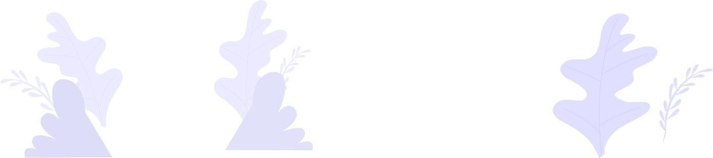 A purple bunny rabbit with leaves on it's back.