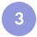 A blue circle with the number three in it.
