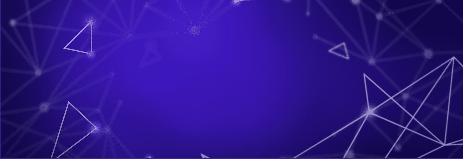 A blue background with white dots and lines.