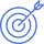 A blue arrow is in the center of a target.