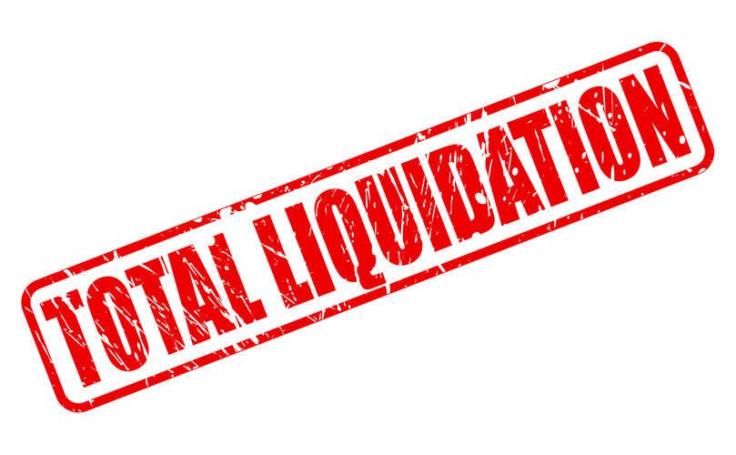 Red stamp reading "Total Liquidation."