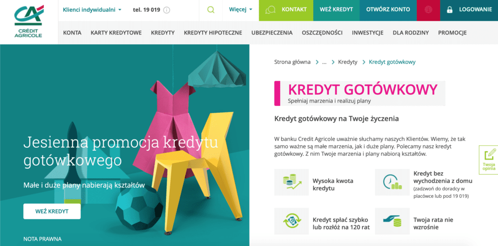 Autumn promotion for personal loan services.